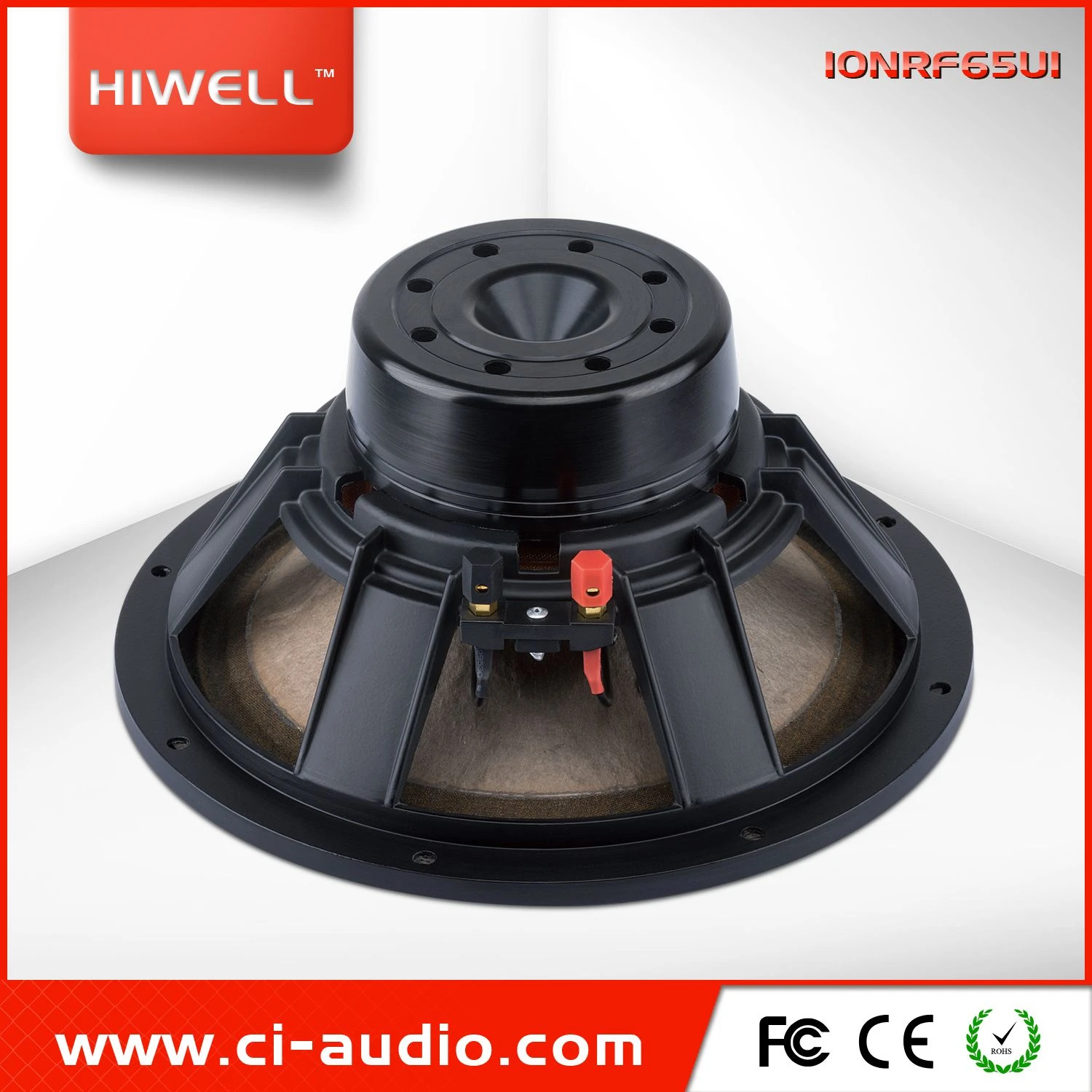 Professional Loudspeaker 10” Neodymium Magnet, Brown Cone Woofer Speaker.
