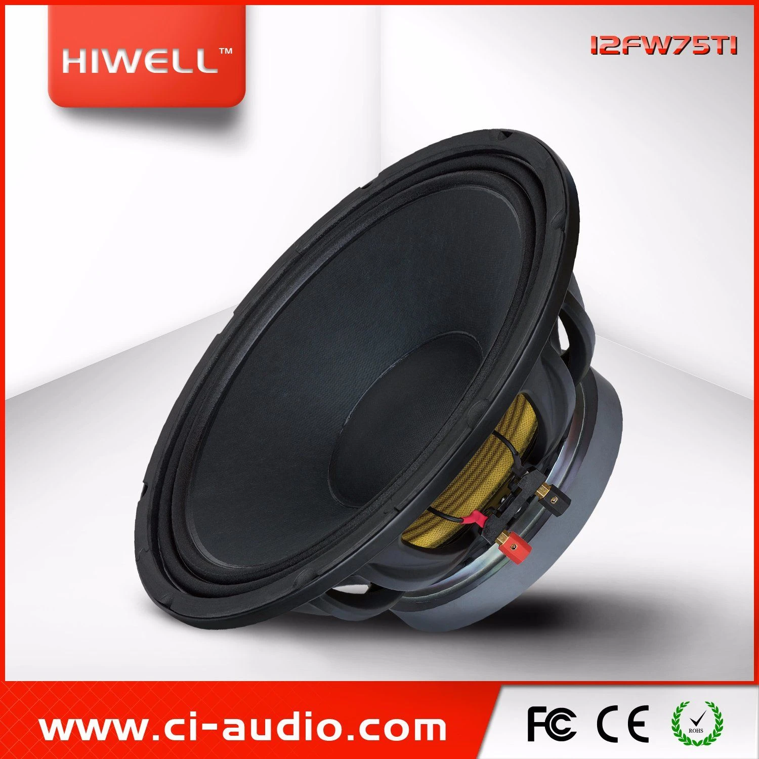 Professional Loudspeaker 12” Ferrite Woofer with 3” Coice Coil PA Speaker.