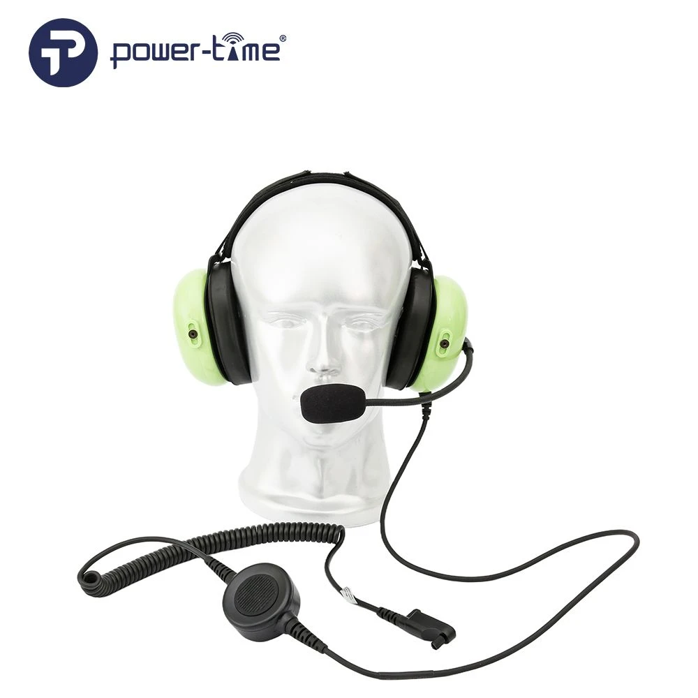 Professional Neckband Heavy Duty Wired Noise Canceling Headphone for Walkie Talkie
