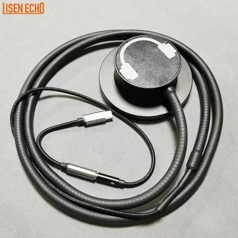 Professional One-Ear Single Cup Autoplay Headphone with Armoured Cable for Museums