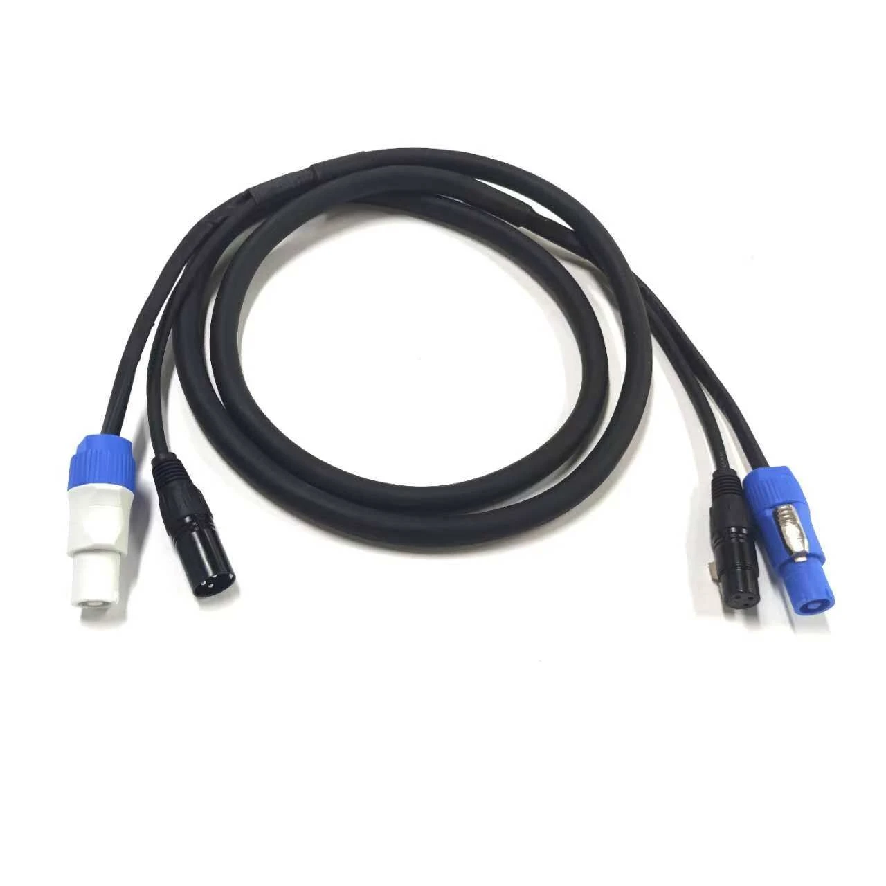 Professional Plus 3 Pin Powercon DMX Combo Cable Combi XLR Powercon Cable