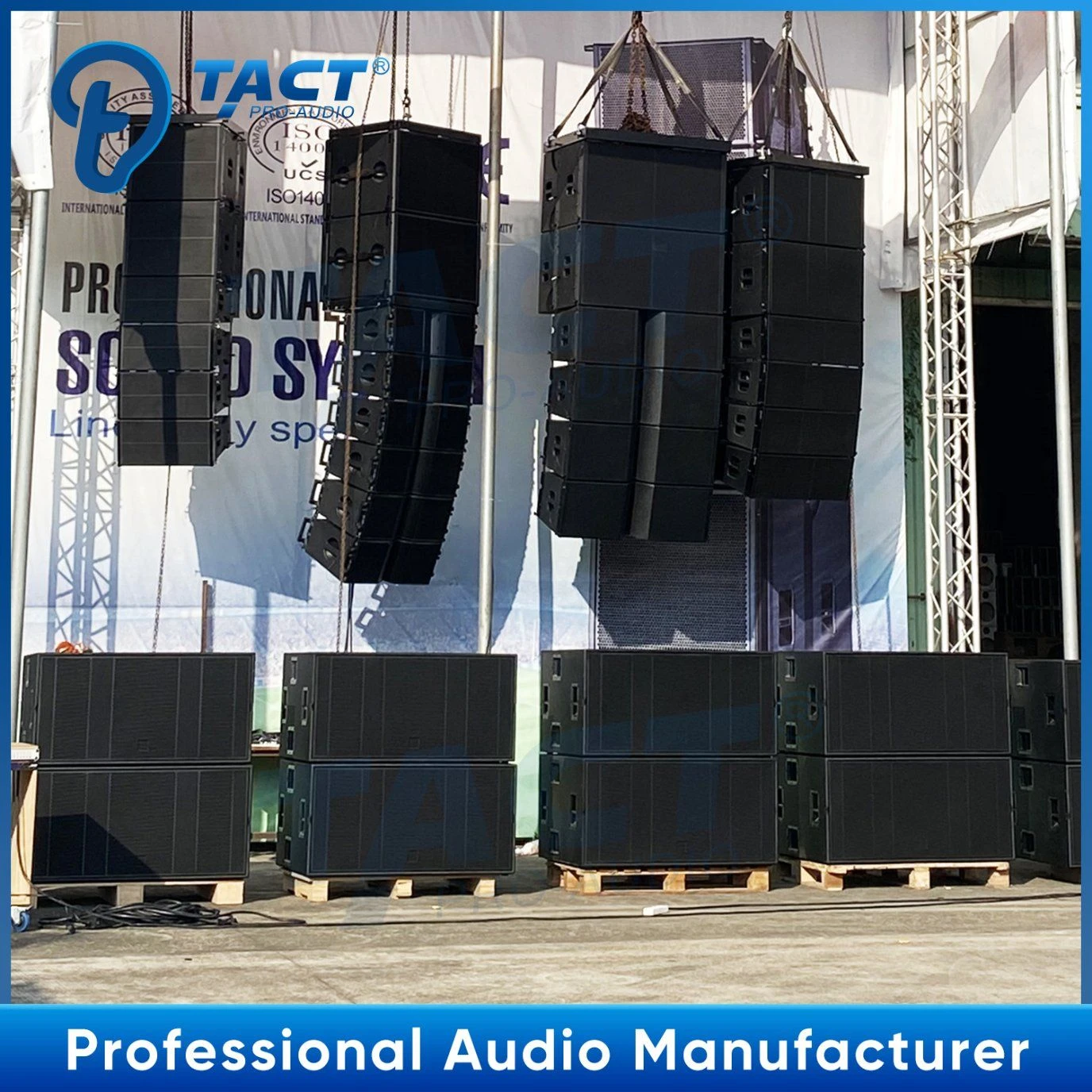 Professional Power Audio Double 18 Inch Subwoofer for Live Show