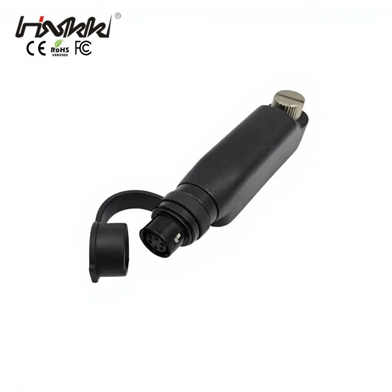 Professional Walkie Talkie Accessories Intercom Audio Adapter for Sepura STP8000 to Hirose 6 Pin Connector