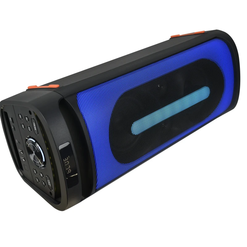 Promotion Dual 6.5 Inch Square Dancing Sport Water Resist High Class MP3 Bluetooth Trolley 12 Inch LED Light Audio Loud Speaker