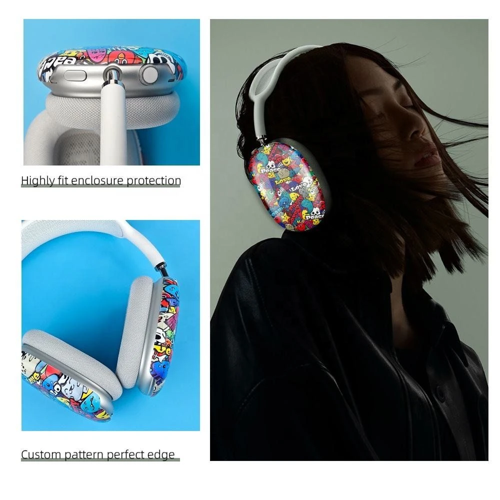 Prosub Wholesale Factory Custom Logo 3D Sublimation Earphone Coated PC Protective Cover for Airpods Max Headphone Headset Case