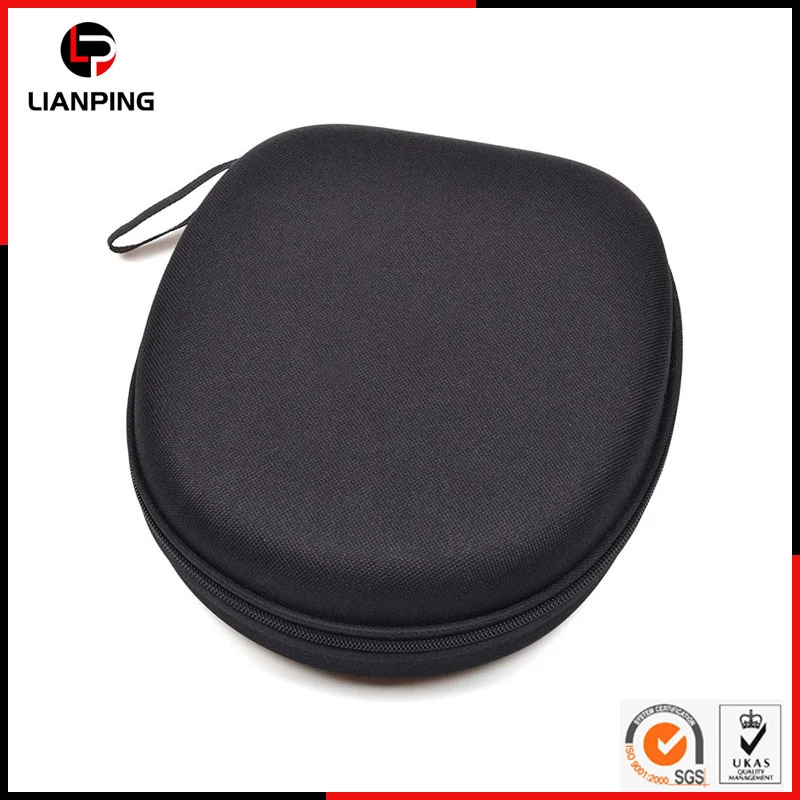 Protective Travel Carrying Hard EVA Headphone Case with Mesh Pocket