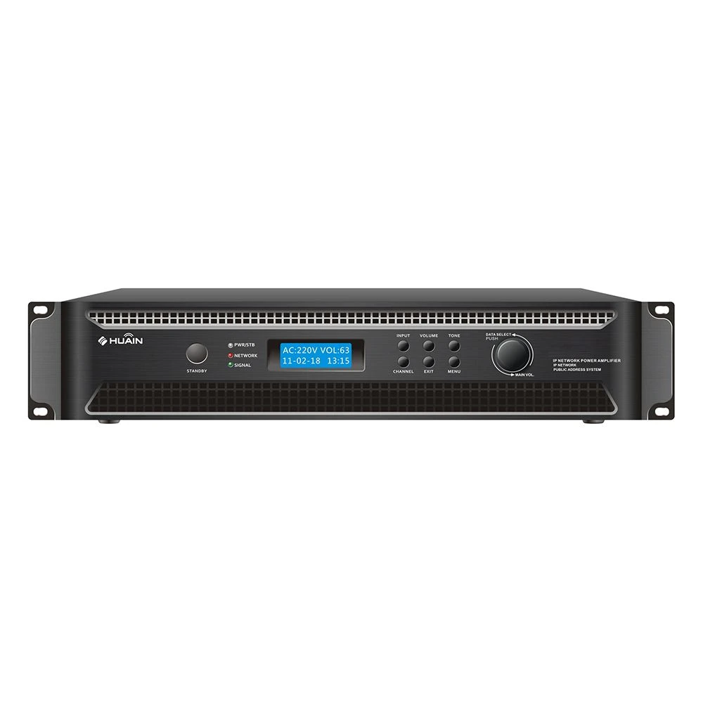 Public Address System IP Network Audio Amplifier for Broadcasting