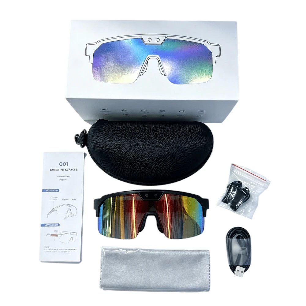 Q01 8MP 4K Ai Translation Smart Glasses with Polarized Outdoor Audio