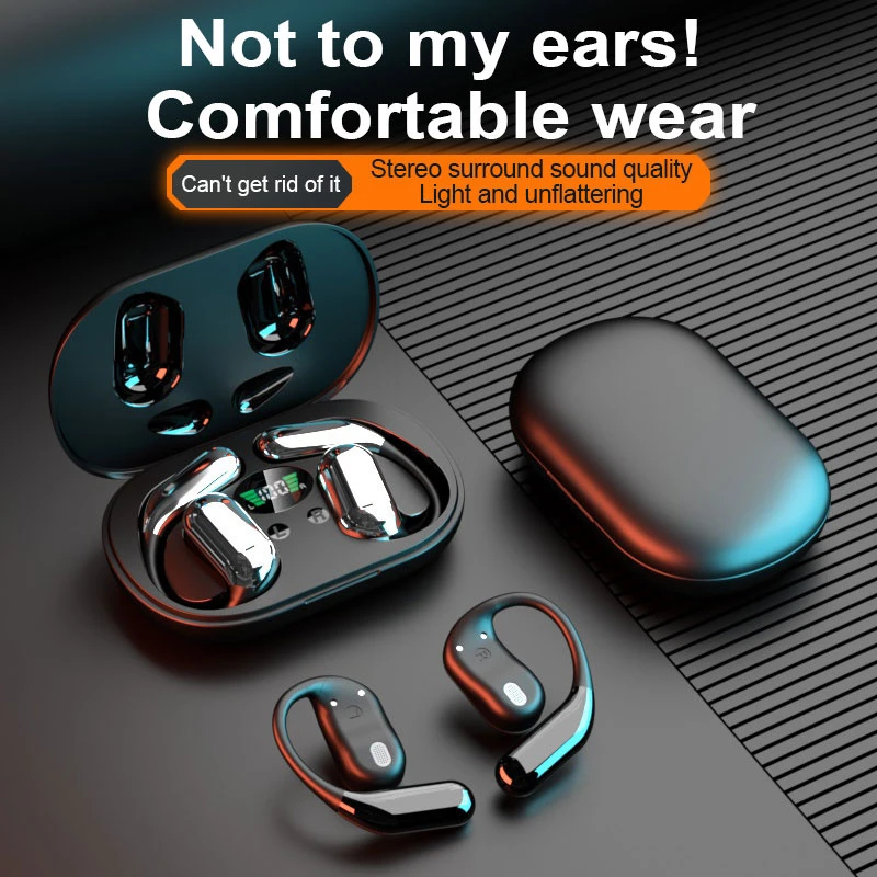 Q16 Tws Open Ear Earbuds Touch Ai Translate Bluetooth 5.4 Travel Headphones
