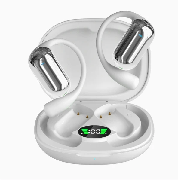 Q16s Single Ear-Hook Bluetooth 6.1 Wireless Touch Headset