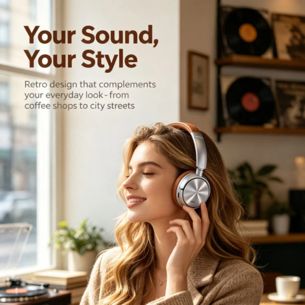 Q2PRO Stylish Appearance Wireless Over-Ear Bluetooth Headset for Study Room