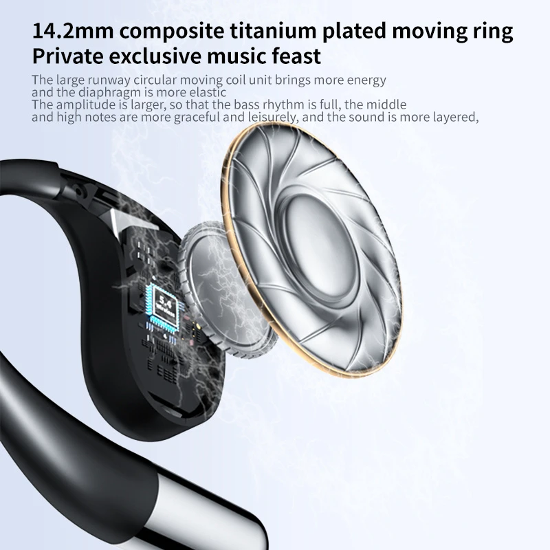 Q39 Tws Open Hook Earbuds Touch Ai Translate Bluetooth 5.3 Low Latency Gaming Headphones
