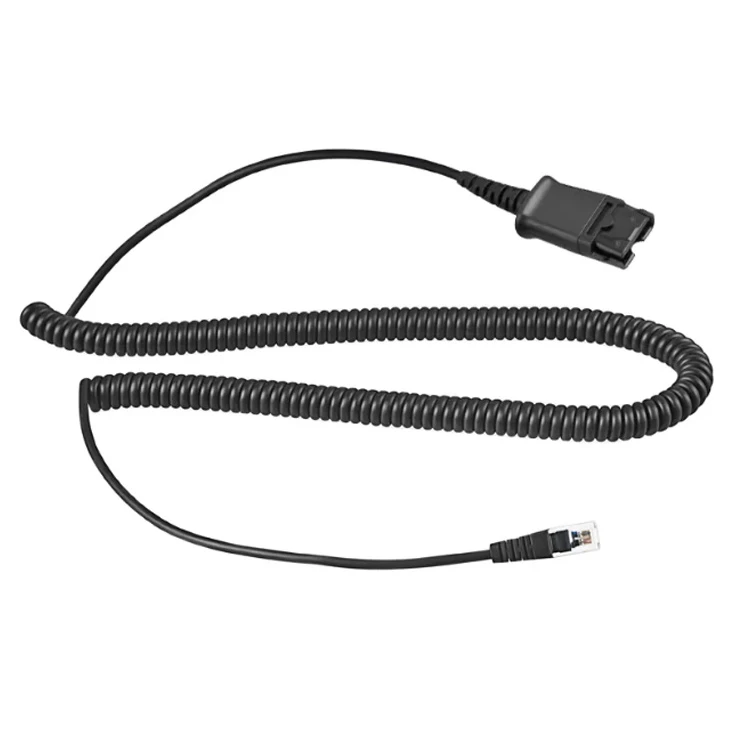 Qd to Rj9 Cable for Call Center Telephone Headset