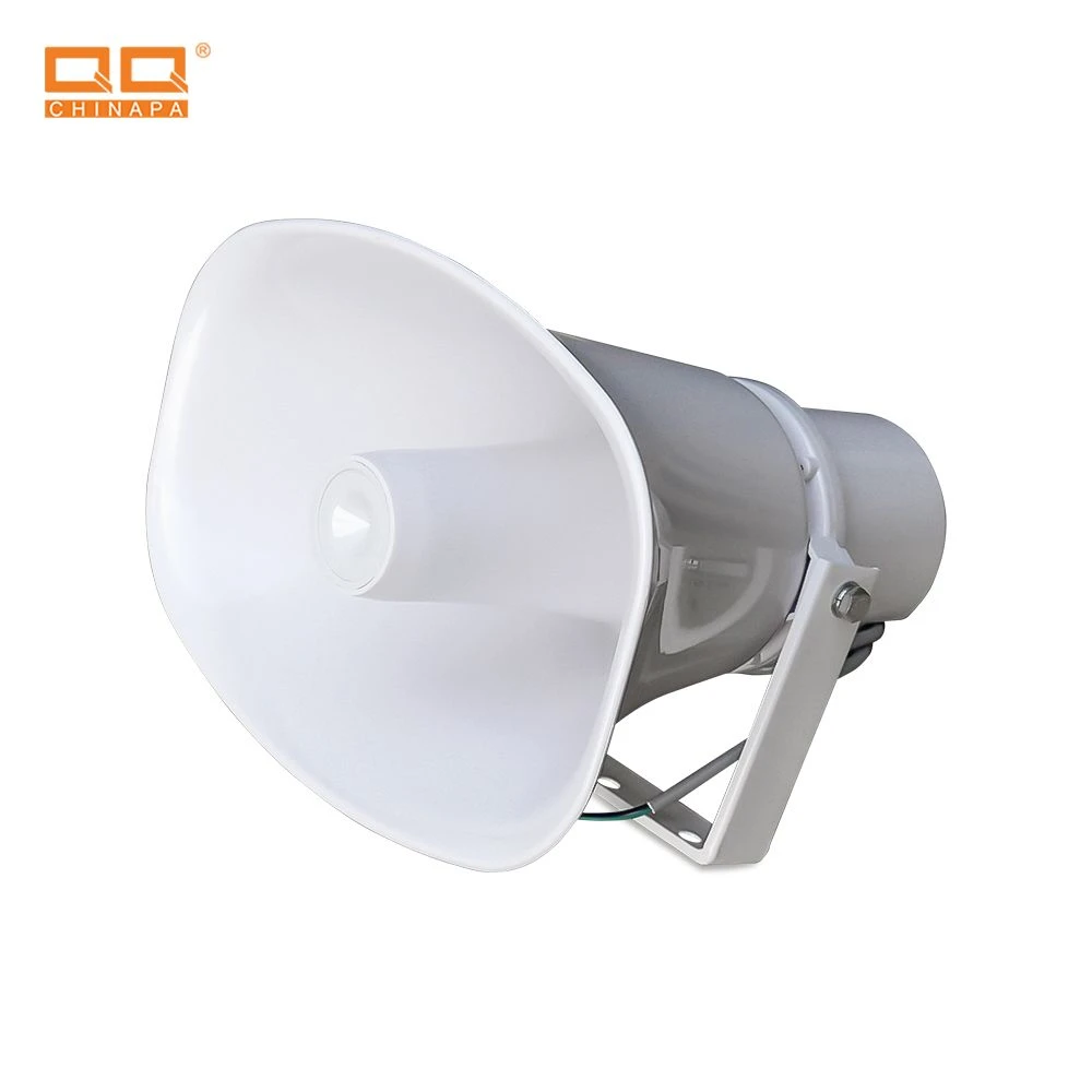 Qqchina PA 30W PA System SIP Network IP67 Water-Proof Poe Oval Horn Speaker with Network Audio Decoding and Digital Amplifier