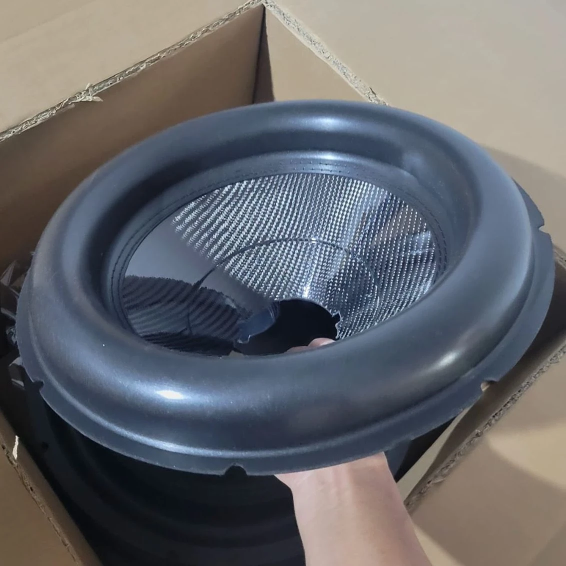 Quality Speaker Paper Cone with Aluminum and Cloth Edge