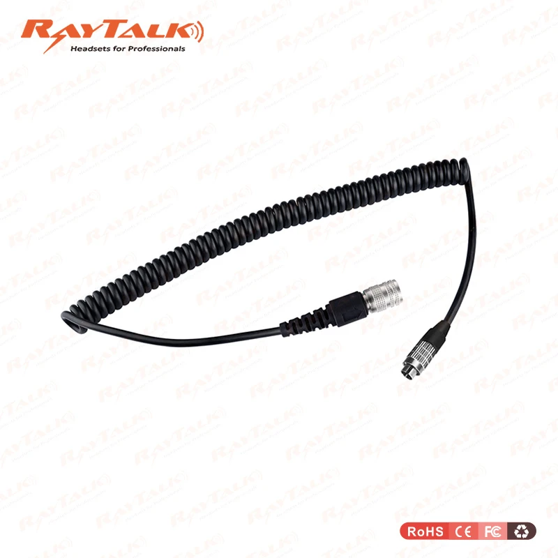 Quick Release Coiled Cords for Kenwood Radio/XLR 5pin Cable