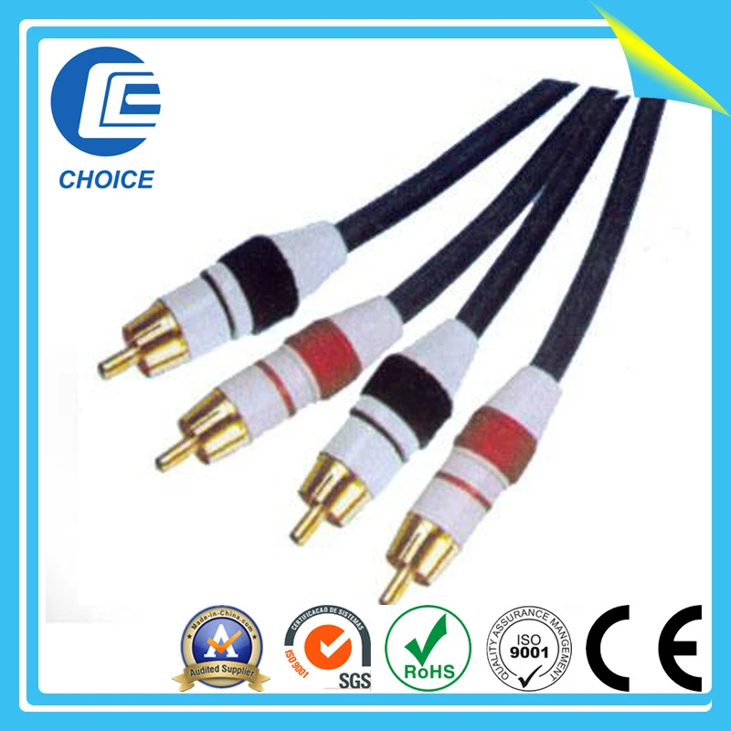RCA 3RCA Premium Component Extension Male1.0m 2.0m 3.0m Audio Cables for TV