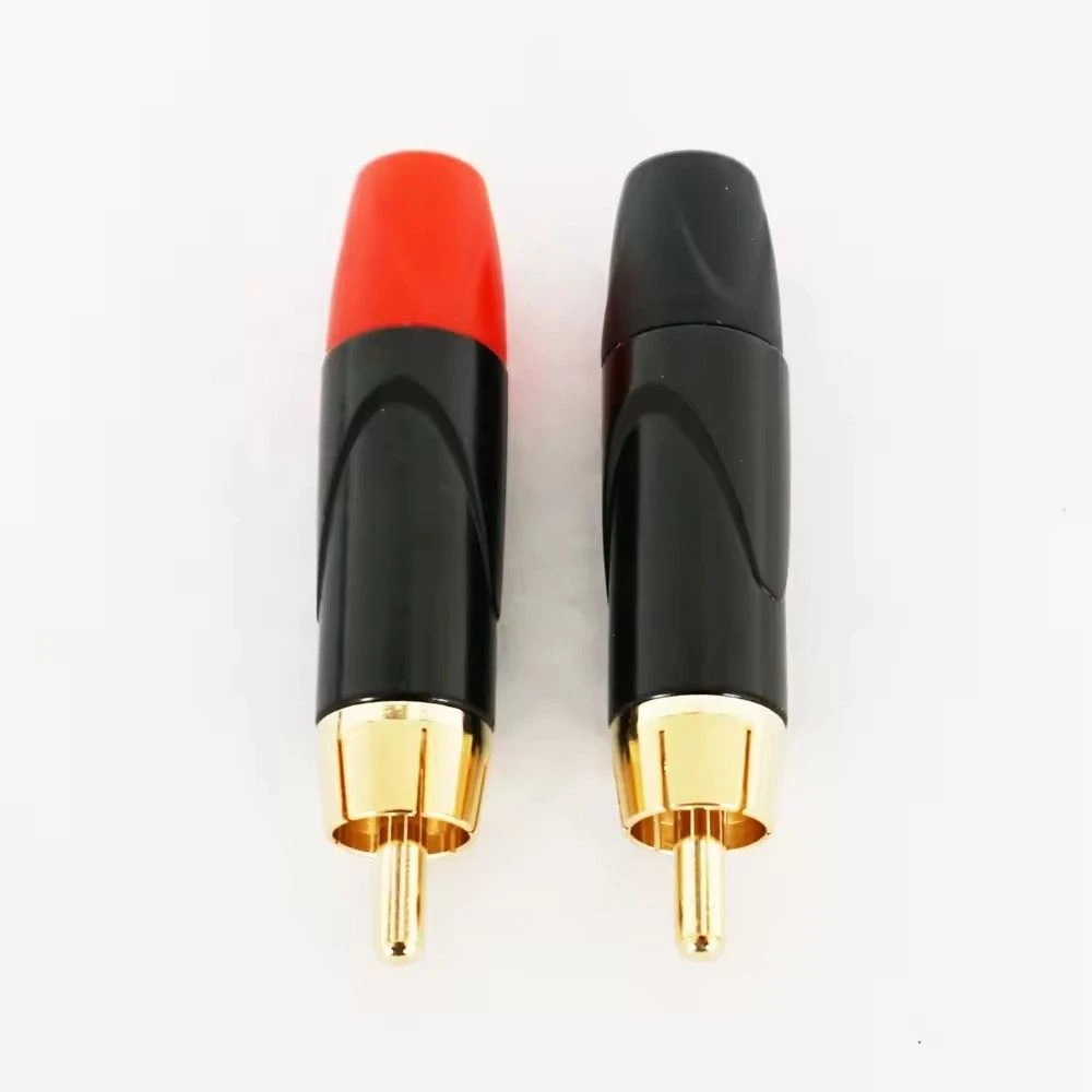 RCA Connector RCA Male Plug Adapter Video Wire Connector