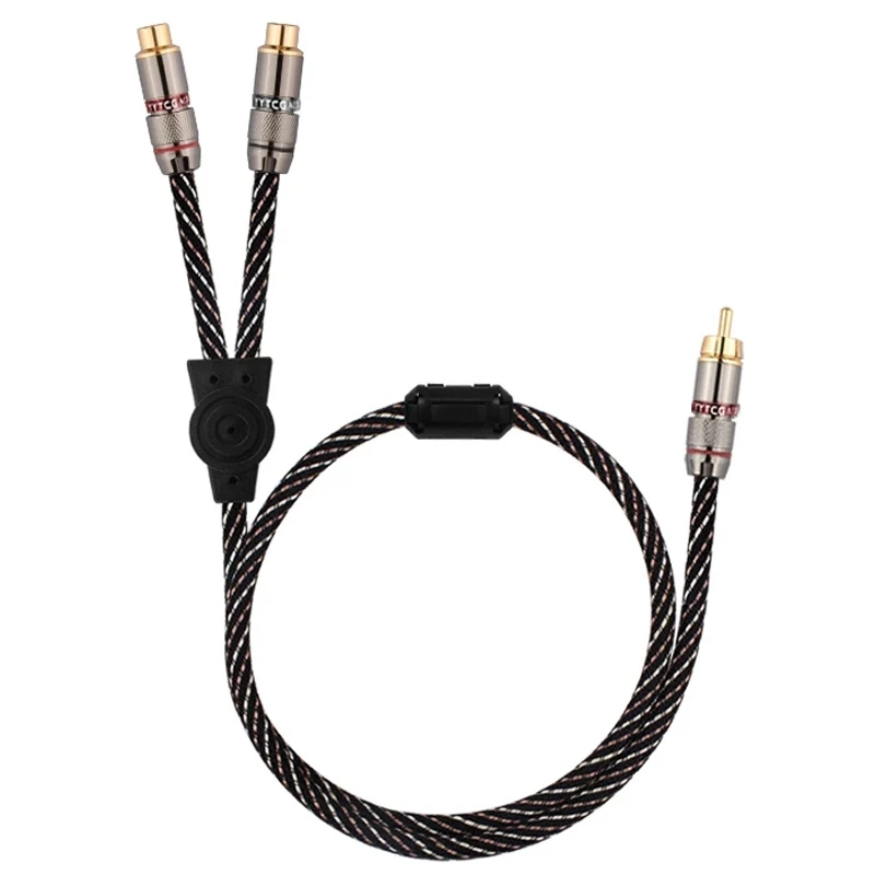 RCA Dual RCA Stereo Audio Cable for Connecting Computer to Audio Equipment