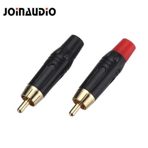 RCA Male Connector Audio Male Connector Black Color (R-045)