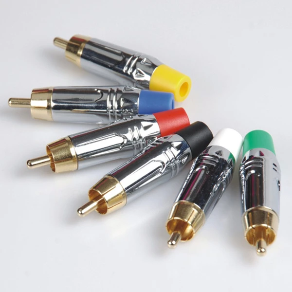 RCA Male Connector Audio Male Connector Gold (R-043)