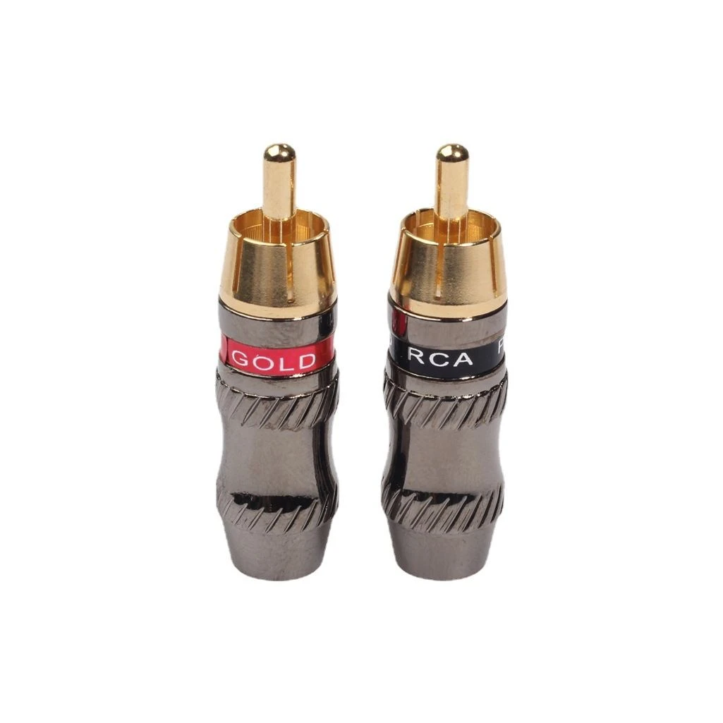 RCA Male Plug Audio Connector Speaker Jack Wire Connectors