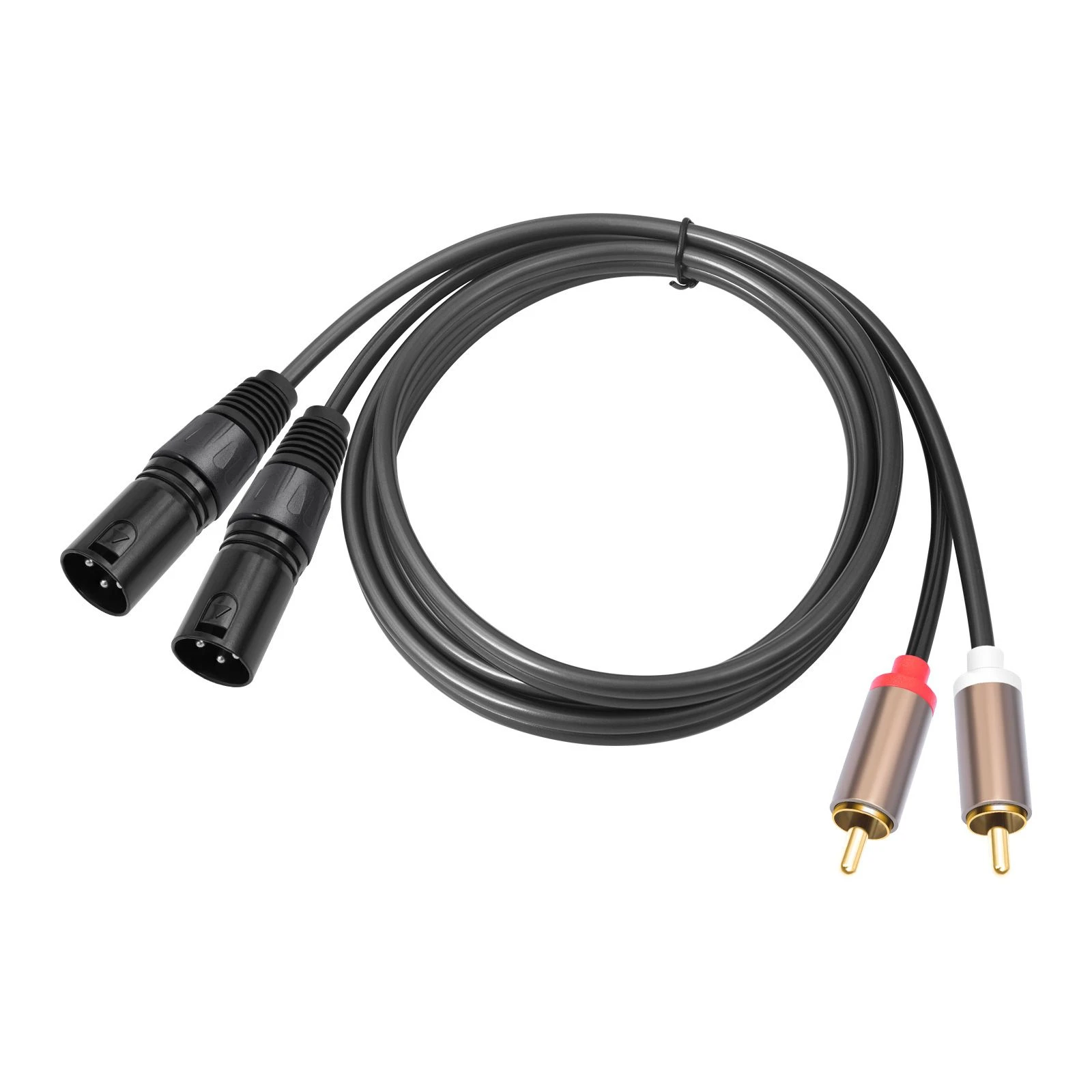 RCA to XLR Cable 2 RCA Male to 2 XLR Male Hi-Fi Stereo Audio Microphone Cable Wire Path Leads