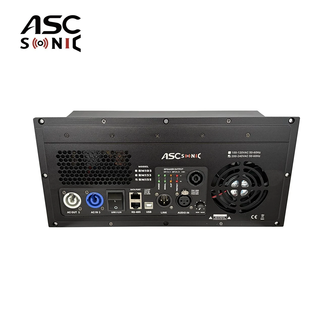 RM133 2 Channels 1300W+300W DSP Plate Amplifier Module PC Control
