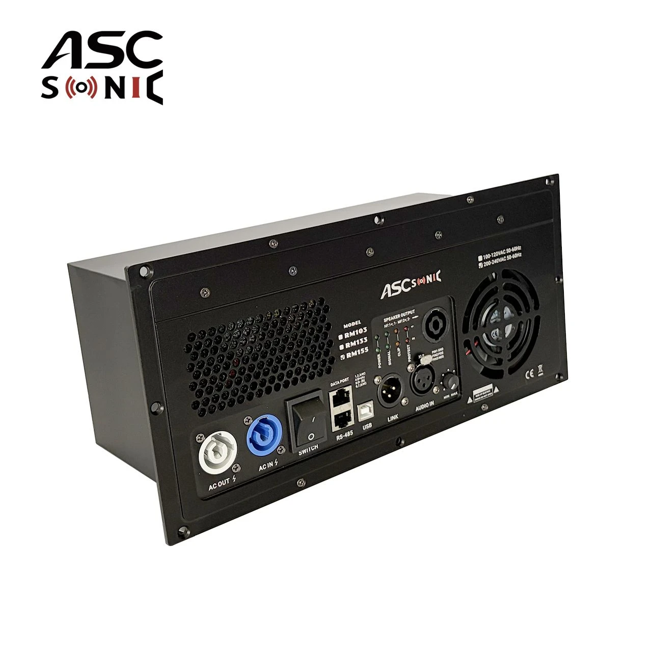 RM155 1500W+500W 2CH Class D Powered Plate Amplifier Module for Line Array Speaker