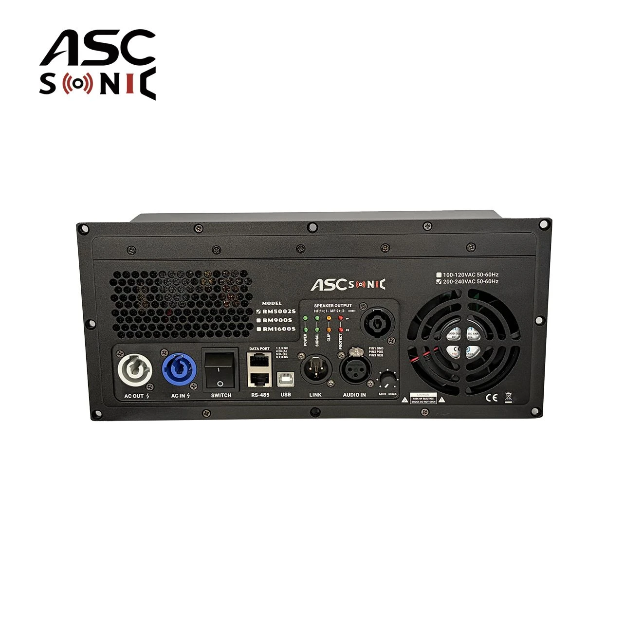 RM5002s/L 2X500W Full Range Speaker 2CH Plate Amplifier Module PC Control