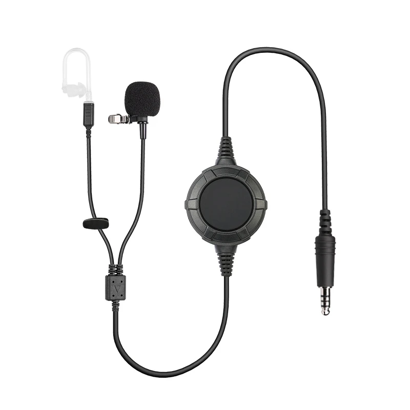 Raytalk 2-Pin Connector Coach Referee Headphone Mic Noise Cancellation Waterproof for Walkie Talkie