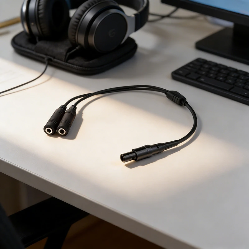 Raytalk CB-08 Aviation Pilot Headset Extension Adapter Cable with Plug-in Connection for Ga Headset