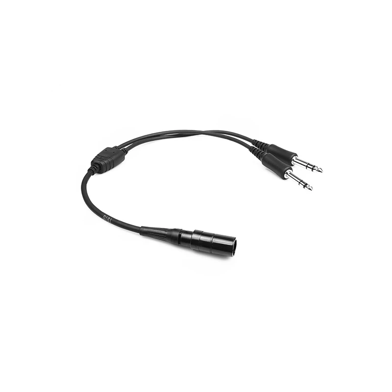 Raytalk OEM/ODM Aviation Headset Adapter Cable Durable with 6pin Connector to Ga