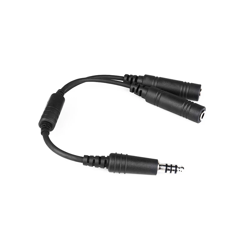 Raytalk OEM/ODM Ga to Helicopter Adapter Cable for Aviation Headset Spare Parts
