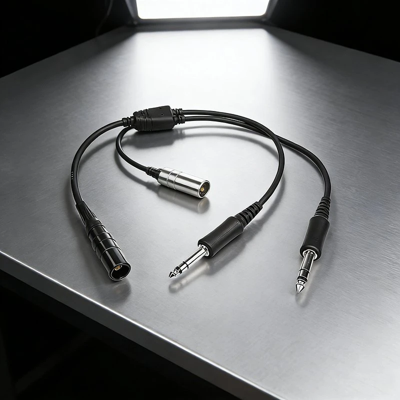 Raytalk Private Mold Aviation Headset Extension Cable for General Aircraft with Ga Plug