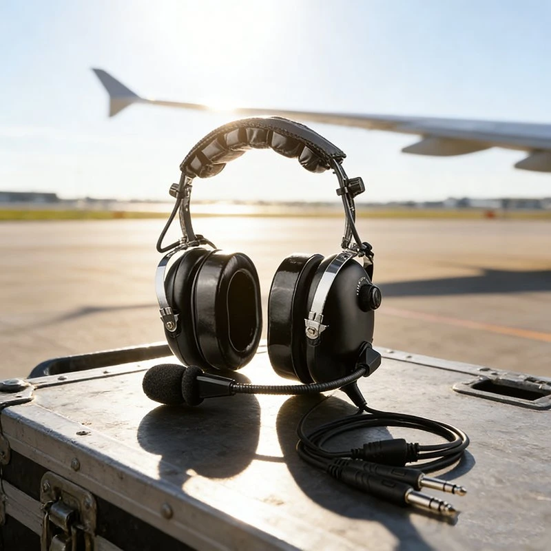 Raytalk pH-100A Aviation Headset with Pnr Noise Reduction and Gel Ear Seal Flexible Microphone