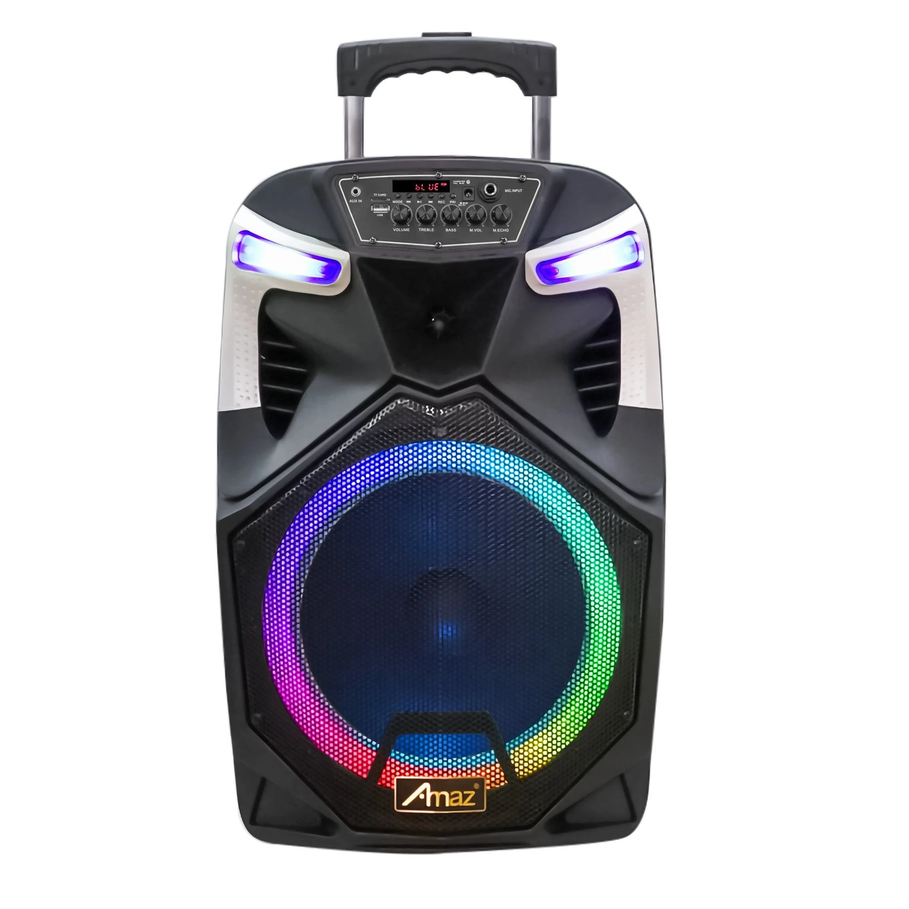 Rechargeable Karaoke Box Bluetooth Trolley Speaker with LED Light