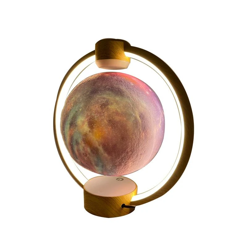 Rechargeable Levitation Moon Lamp, Magnetic Floating Wireless Bluetooth Speaker for Cellphone Laptop with Moon Lamp