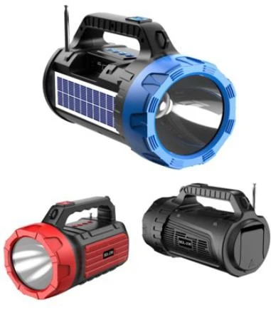 Rechargeable Torch Outdoor Portable Camping Light LED Flashlight Solar Speaker