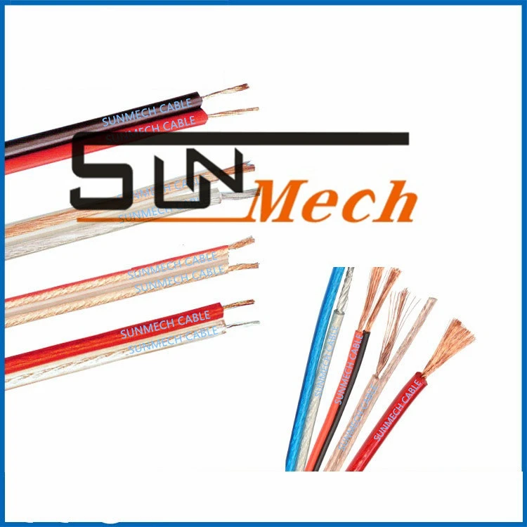Red and Black Speaker Cable OFC Speaker Wire Transparent Speaker Cabe