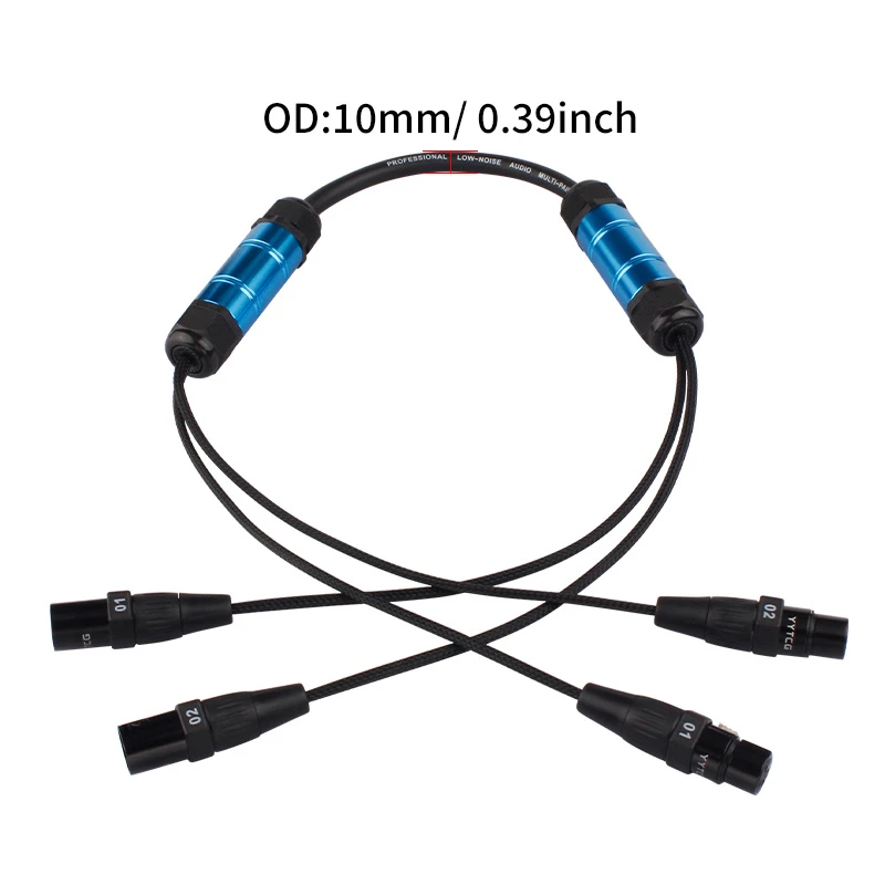 Reinforced Crush Proof Crystal-Clear Snake Audio Cable for Recording Studio