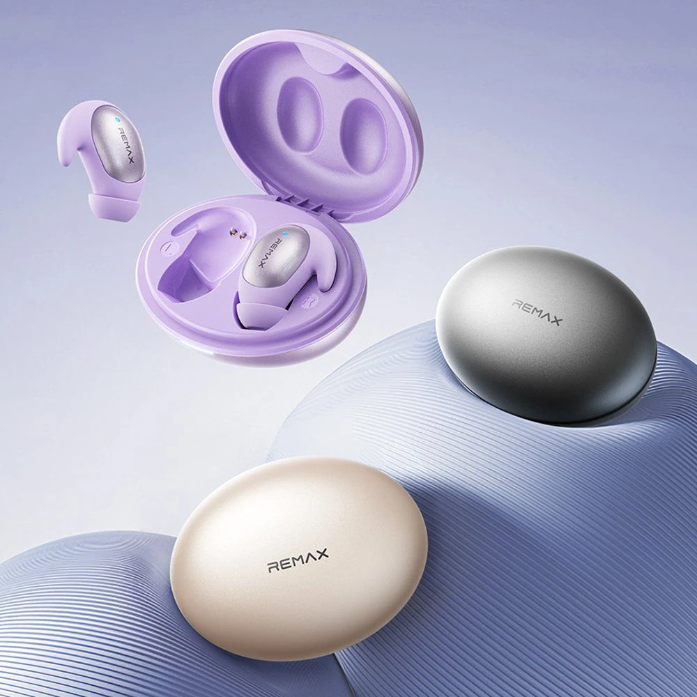 Remax Tws01 True Wireless Sleep Earbuds with Bt Compatible Stereo Headphones Noise Canceling Sleep-Friendly Earphones