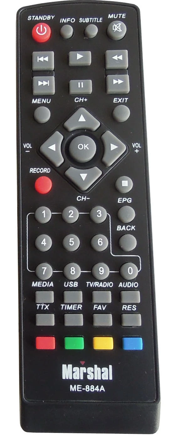 Remote Control for Marshal LED/LCD/TV Me-884A Me-886 Me-888 Me-403 Me-4228 Me-4279
