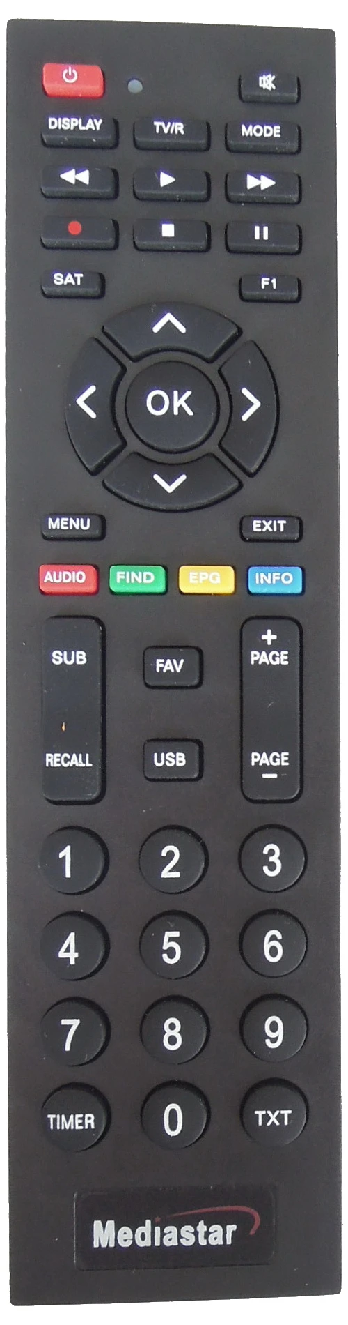 Remote Control for Mediastar LED/LCD/TV Mr-31122 Spn72002 Spn72003 Spn72004 Me-6136