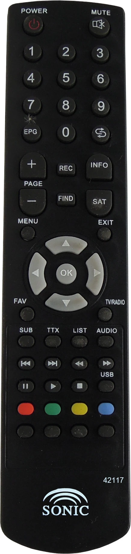 Remote Control for Sonic LED/LCD/TV