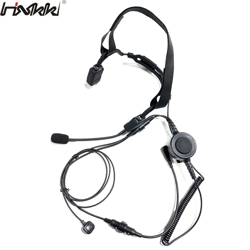 Replaceable Ptt Bone Conduction Headset with Replaceable Plug Cable