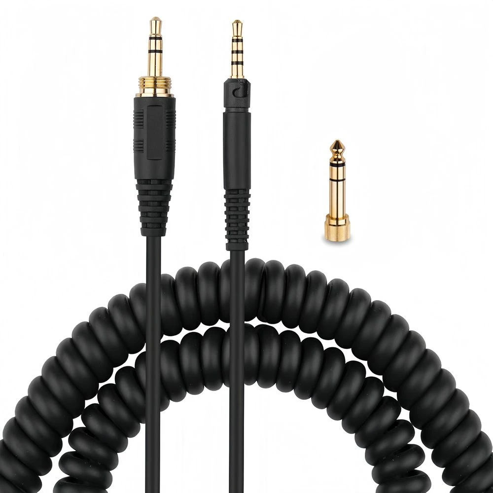 Replacement Audio Cable for Sennheiser HD598 / HD558 / HD518 / HD598 Headphones with 6.35mm Adapter