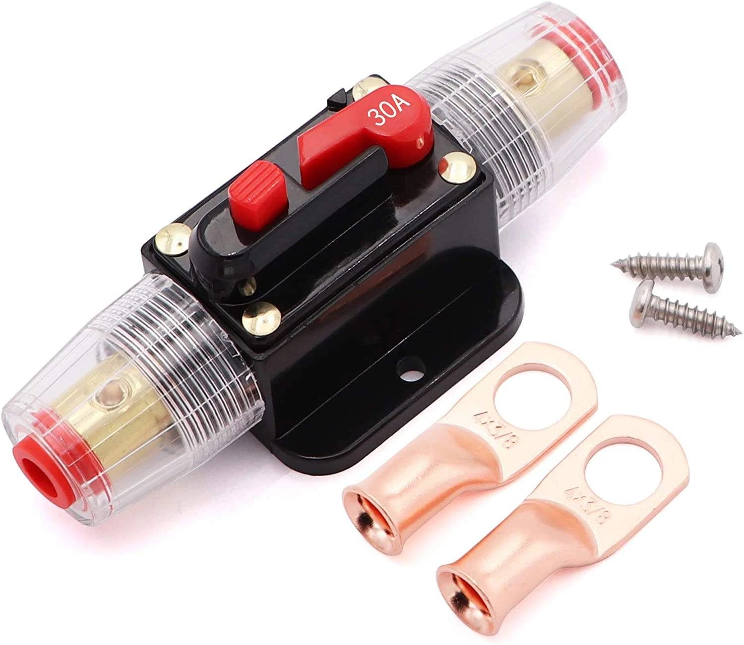 Reset Fuse Holder Automotive Fuse Circuit Breaker for Car Truck Audio Stereo Amplifier