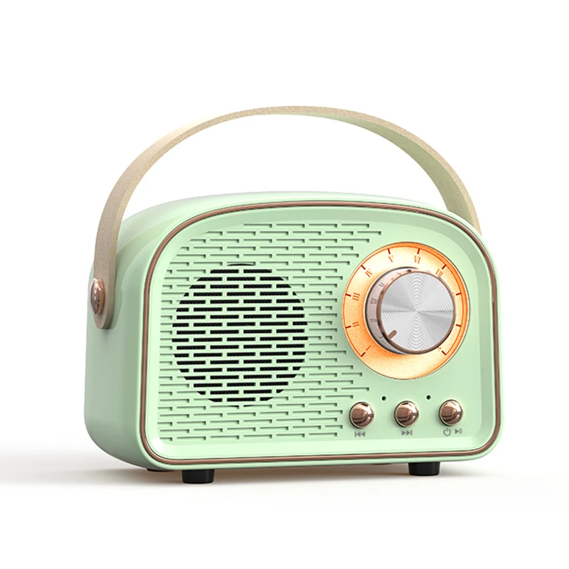 Retro Wood Grain Bluetooth Speaker, Radio, Mini Wireless Card Insertion Small Speaker