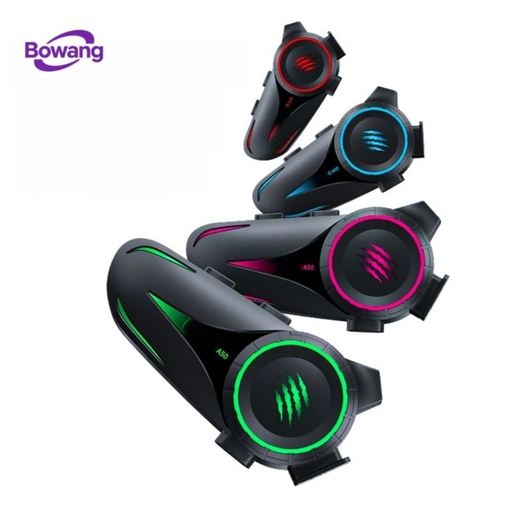 Riding Bluetooth Helmet Headphone Noise Canceling Waterproof with LED Light